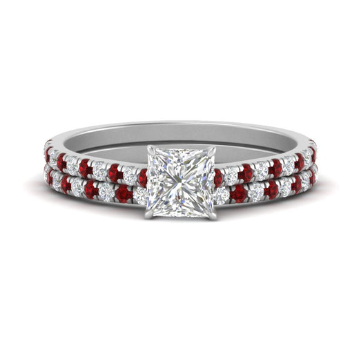 french-pave-princess-cut-petite-ruby-wedding-ring-set-in-FD9918PRGRUDRANGLE3-NL-WG-B1