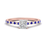 Load image into Gallery viewer, french-pave-princess-cut-petite-sapphire-engagement-ring-in-FD9918PRRGSABLANGLE3-NL-RG
