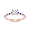 Load image into Gallery viewer, french-pave-princess-cut-petite-sapphire-engagement-ring-in-FD9918PRRGSABLANGLE3-NL-RG