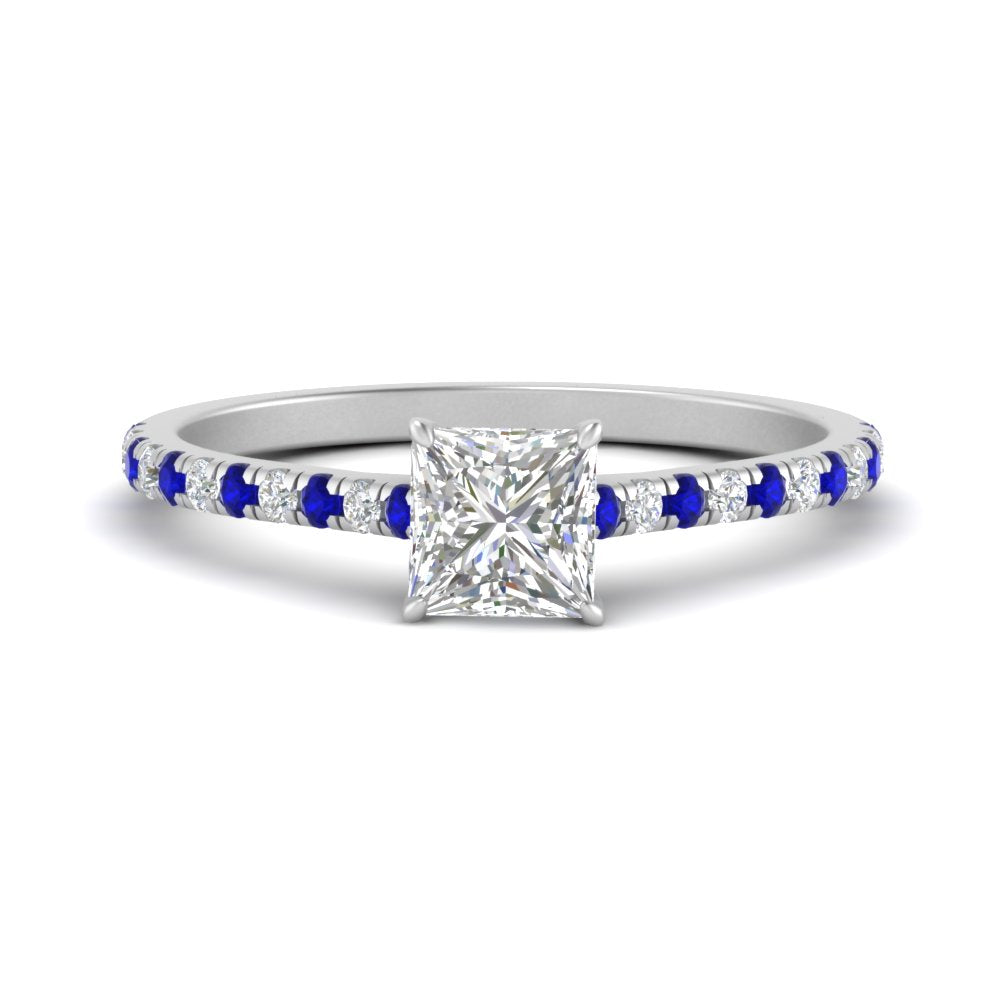 french-pave-princess-cut-petite-sapphire-engagement-ring-in-FD9918PRRGSABLANGLE3-NL-WG