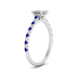 Load image into Gallery viewer, french-pave-princess-cut-petite-sapphire-engagement-ring-in-FD9918PRRGSABLANGLE3-NL-WG
