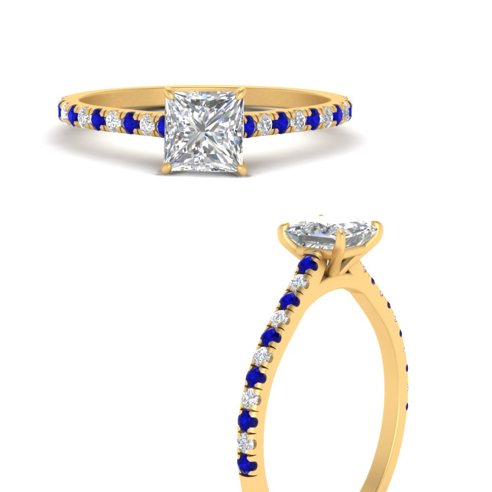 french-pave-princess-cut-petite-sapphire-engagement-ring-in-FD9918PRRGSABLANGLE3-NL-YG