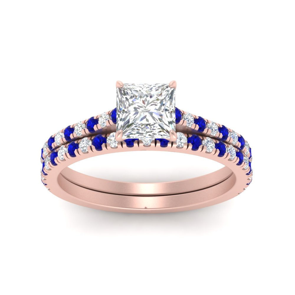 french-pave-princess-cut-petite-sapphire-wedding-ring-set-in-FD9918PRGSABLANGLE3-NL-RG-B1