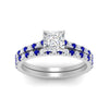 Load image into Gallery viewer, french-pave-princess-cut-petite-sapphire-wedding-ring-set-in-FD9918PRGSABLANGLE3-NL-WG-B1