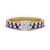 Load image into Gallery viewer, french-pave-princess-cut-petite-sapphire-wedding-ring-set-in-FD9918PRGSABLANGLE3-NL-YG-B1