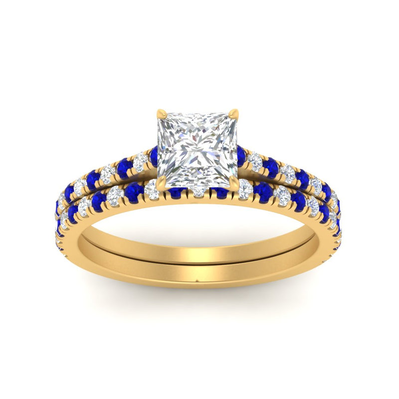 french-pave-princess-cut-petite-sapphire-wedding-ring-set-in-FD9918PRGSABLANGLE3-NL-YG-B1