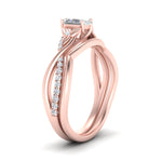 Load image into Gallery viewer, daisy-twisted-radiant-cut-lab-diamond-bridal-ring-set-In-14K-rose-gold-FD9986-FANCY2-NL-RG
