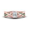 Load image into Gallery viewer, french-pave-radiant-contour-emerald-wedding-band-in-rose-gold-FD9986B1RAGEMGR-NL-RG