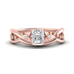 Load image into Gallery viewer, french-pave-radiant-contour-orange-sapphire-wedding-band-in-rose-gold-FD9986B1RAGSAOR-NL-RG
