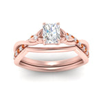Load image into Gallery viewer, french-pave-radiant-contour-orange-sapphire-wedding-band-in-rose-gold-FD9986B1RAGSAOR-NL-RG
