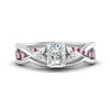 Load image into Gallery viewer, french-pave-radiant-contour-pink-sapphire-wedding-band-in-white-gold-FD9986B1RAGSADRPI-NL-WG