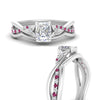 Load image into Gallery viewer, french-pave-radiant-contour-pink-sapphire-wedding-band-in-white-gold-FD9986B1RAGSADRPI-NL-WG