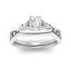 Load image into Gallery viewer, french-pave-radiant-contour-pink-sapphire-wedding-band-in-white-gold-FD9986B1RAGSADRPI-NL-WG