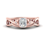Load image into Gallery viewer, french-pave-radiant-contour-ruby-wedding-band-in-rose-gold-FD9986B1RAGRUDR-NL-RG
