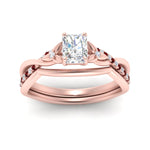 Load image into Gallery viewer, french-pave-radiant-contour-ruby-wedding-band-in-rose-gold-FD9986B1RAGRUDR-NL-RG
