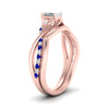 Load image into Gallery viewer, french-pave-radiant-contour-sapphire-wedding-band-in-rose-gold-FD9986B1RAGSABL-NL-RG