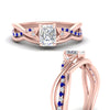 Load image into Gallery viewer, french-pave-radiant-contour-sapphire-wedding-band-in-rose-gold-FD9986B1RAGSABL-NL-RG