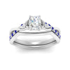 Load image into Gallery viewer, french-pave-radiant-contour-sapphire-wedding-band-in-white-gold-FD9986B1RAGSABL-NL-WG