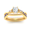 Load image into Gallery viewer, french-pave-radiant-contour-sapphire-wedding-band-in-yellow-gold-FD9986B1RAGSABL-NL-YG