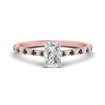 Load image into Gallery viewer, french-pave-radiant-petite-black-diamond-engagement-ring-in-FD9918RARGBLACKANGLE3-NL-RG
