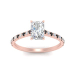 Load image into Gallery viewer, french-pave-radiant-petite-black-diamond-engagement-ring-in-FD9918RARGBLACKANGLE3-NL-RG
