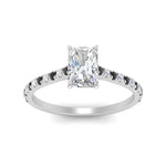 Load image into Gallery viewer, french-pave-radiant-petite-black-diamond-engagement-ring-in-FD9918RARGBLACKANGLE3-NL-WG
