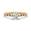 Load image into Gallery viewer, french-pave-radiant-petite-black-diamond-engagement-ring-in-FD9918RARGBLACKANGLE3-NL-YG