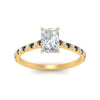 Load image into Gallery viewer, french-pave-radiant-petite-black-diamond-engagement-ring-in-FD9918RARGBLACKANGLE3-NL-YG