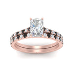 Load image into Gallery viewer, french-pave-radiant-petite-black-diamond-wedding-ring-set-in-FD9918RAGBLACKANGLE3-NL-RG-B1

