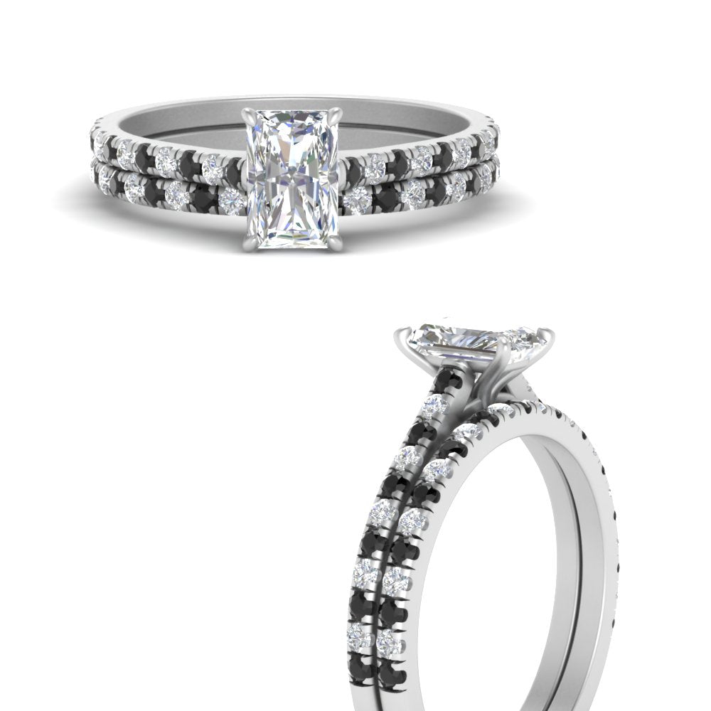french-pave-radiant-petite-black-diamond-wedding-ring-set-in-FD9918RAGBLACKANGLE3-NL-WG-B1
