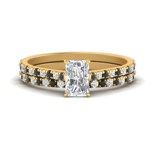 french-pave-radiant-petite-black-diamond-wedding-ring-set-in-FD9918RAGBLACKANGLE3-NL-YG-B1