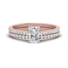 Load image into Gallery viewer, french-pave-radiant-petite-diamond-wedding-ring-set-in-FD9918RAANGLE3-NL-RG-B1