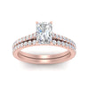 Load image into Gallery viewer, french-pave-radiant-petite-diamond-wedding-ring-set-in-FD9918RAANGLE3-NL-RG-B1