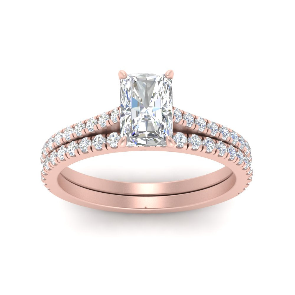 french-pave-radiant-petite-diamond-wedding-ring-set-in-FD9918RAANGLE3-NL-RG-B1