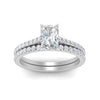Load image into Gallery viewer, french-pave-radiant-petite-diamond-wedding-ring-set-in-FD9918RAANGLE3-NL-WG-B1