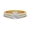 Load image into Gallery viewer, french-pave-radiant-petite-diamond-wedding-ring-set-in-FD9918RAANGLE3-NL-YG-B1