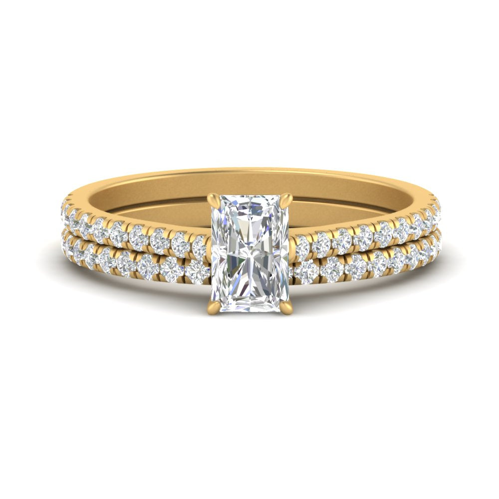 french-pave-radiant-petite-diamond-wedding-ring-set-in-FD9918RAANGLE3-NL-YG-B1