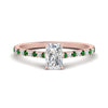 Load image into Gallery viewer, french-pave-radiant-petite-emerald-engagement-ring-in-FD9918RARGEMGRANGLE3-NL-RG