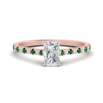 Load image into Gallery viewer, french-pave-radiant-petite-emerald-engagement-ring-in-FD9918RARGEMGRANGLE3-NL-RG
