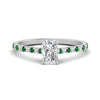 Load image into Gallery viewer, french-pave-radiant-petite-emerald-engagement-ring-in-FD9918RARGEMGRANGLE3-NL-WG