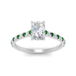 Load image into Gallery viewer, french-pave-radiant-petite-emerald-engagement-ring-in-FD9918RARGEMGRANGLE3-NL-WG

