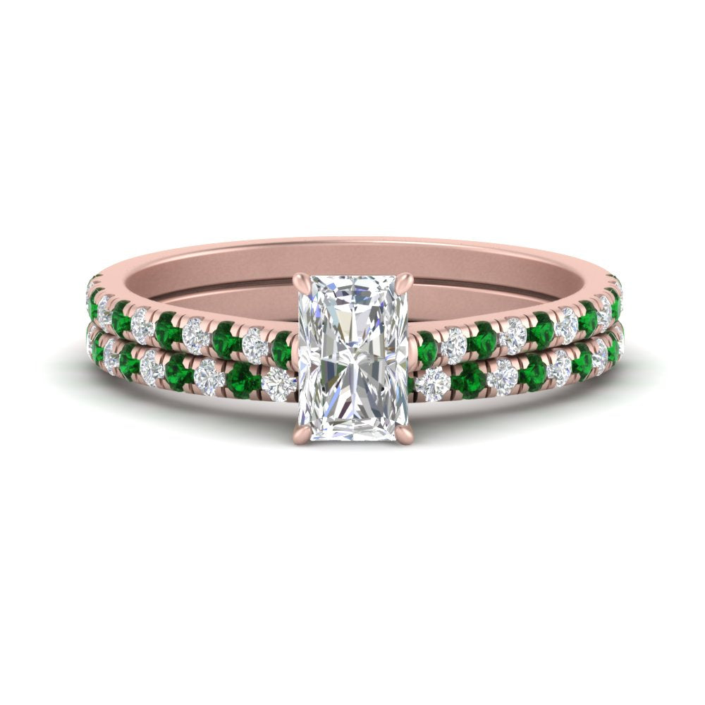 french-pave-radiant-petite-emerald-wedding-ring-set-in-FD9918RAGEMGRANGLE3-NL-RG-B1