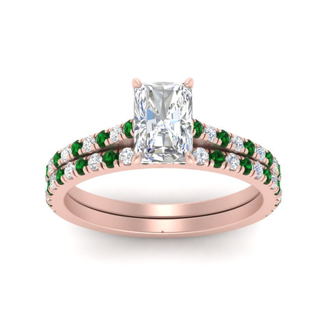 french-pave-radiant-petite-emerald-wedding-ring-set-in-FD9918RAGEMGRANGLE3-NL-RG-B1