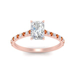 Load image into Gallery viewer, french-pave-radiant-petite-orange-sapphire-engagement-ring-in-FD9918RARGSAORANGLE3-NL-RG
