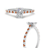 Load image into Gallery viewer, french-pave-radiant-petite-orange-sapphire-engagement-ring-in-FD9918RARGSAORANGLE3-NL-WG