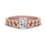 Load image into Gallery viewer, french-pave-radiant-petite-orange-sapphire-wedding-ring-set-in-FD9918RAGSAORANGLE3-NL-RG-B1
