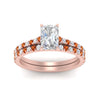 Load image into Gallery viewer, french-pave-radiant-petite-orange-sapphire-wedding-ring-set-in-FD9918RAGSAORANGLE3-NL-RG-B1