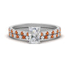 Load image into Gallery viewer, french-pave-radiant-petite-orange-sapphire-wedding-ring-set-in-FD9918RAGSAORANGLE3-NL-WG-B1
