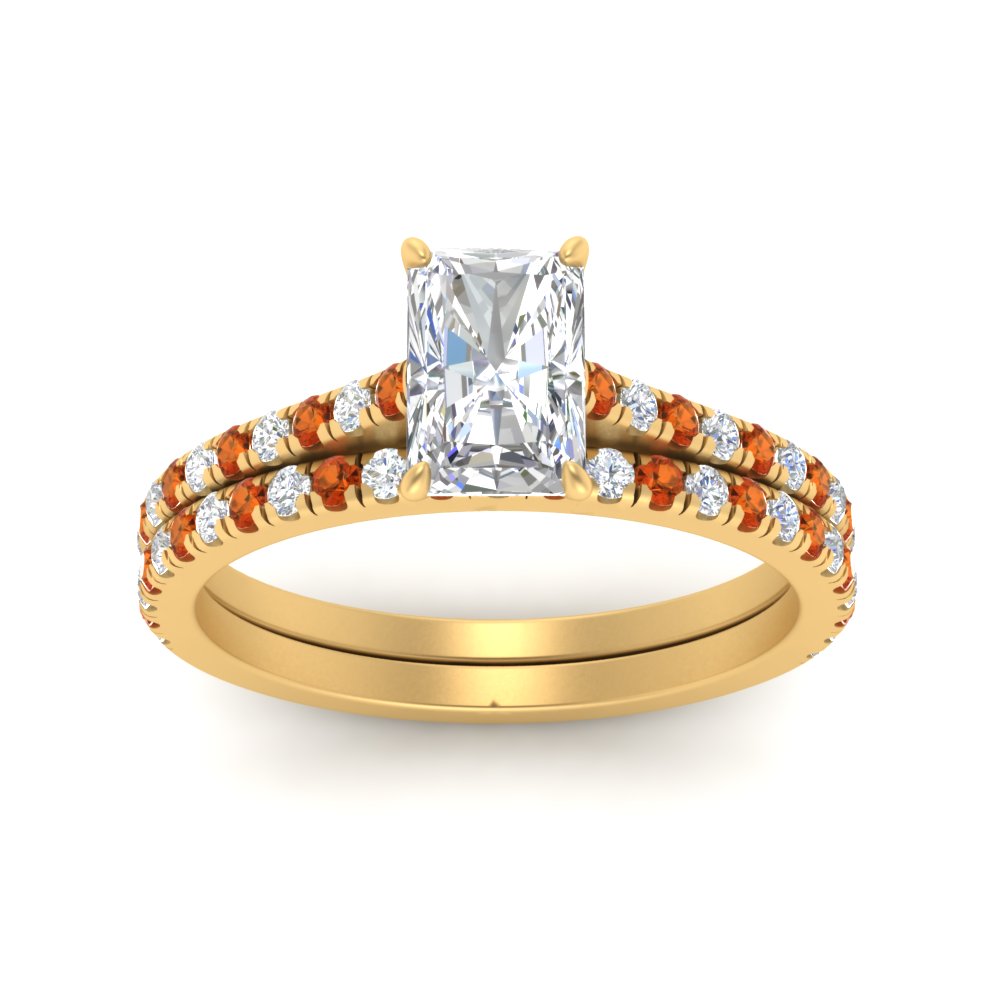 french-pave-radiant-petite-orange-sapphire-wedding-ring-set-in-FD9918RAGSAORANGLE3-NL-YG-B1