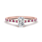 Load image into Gallery viewer, french-pave-radiant-petite-pink-sapphire-engagement-ring-in-FD9918RARGSADRPIANGLE3-NL-RG
